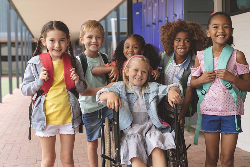 Photo of a group of elementary school students